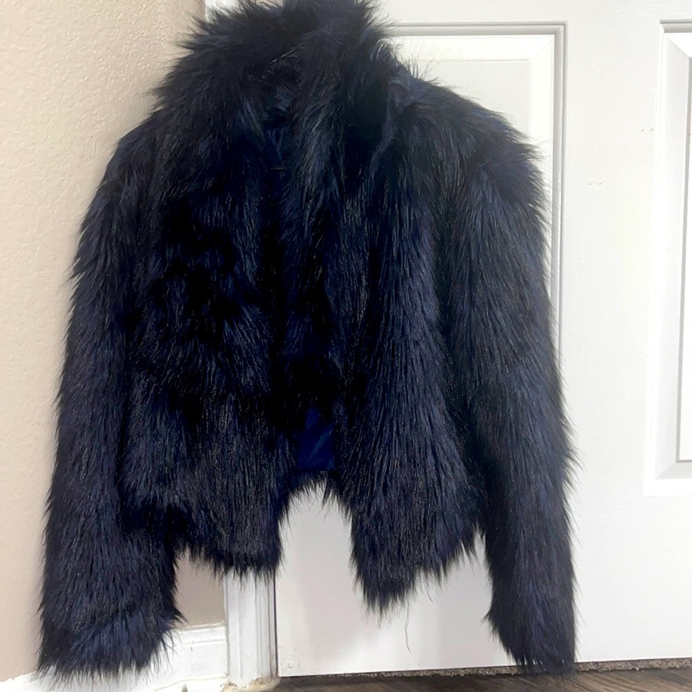 Faux fur jacket